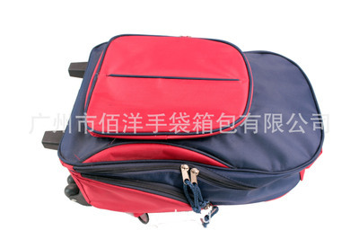 【工厂生产供应中高等拉杆背包/1680D牛津布红色拉杆电脑背包】价格,厂家,图片,旅行箱包,广州市佰洋手袋箱包-